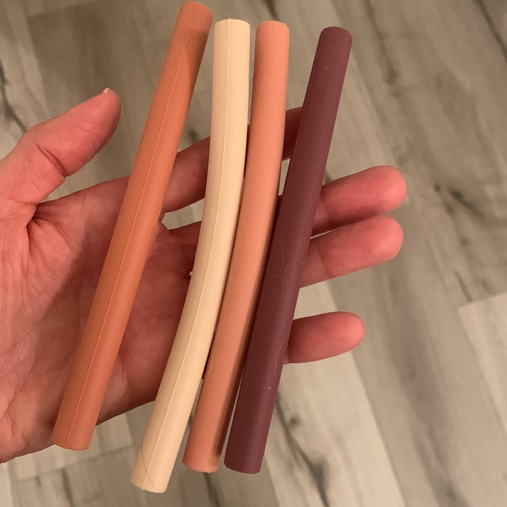 Stojo silicone traveling cup / mug + straws - Picture 3 of 13